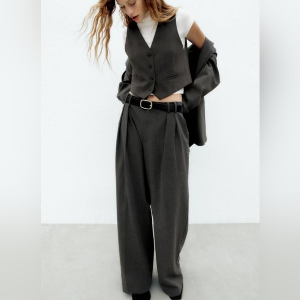 Zara Grey 2 Piece Suit